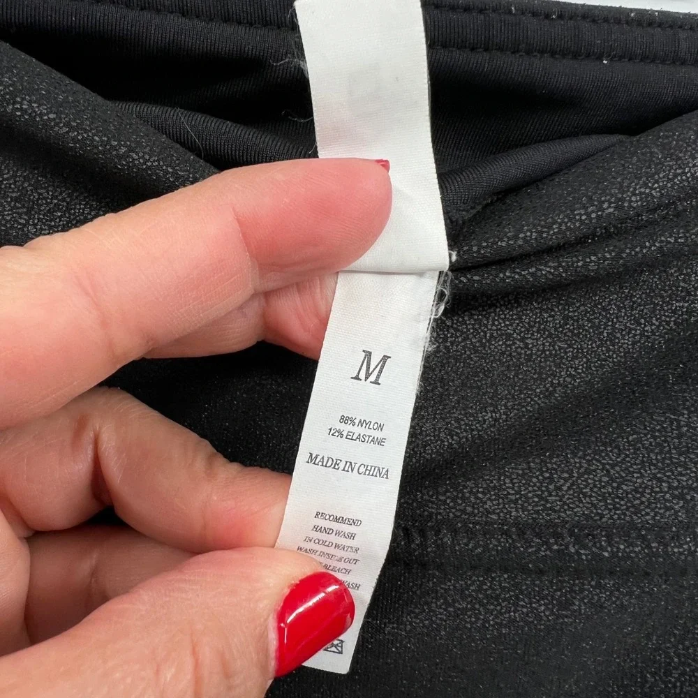 TAGOO Womens Leggings‎ Black High Waist Medium